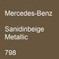 Preview: Mercedes-Benz, Sanidinbeige Metallic, 798.